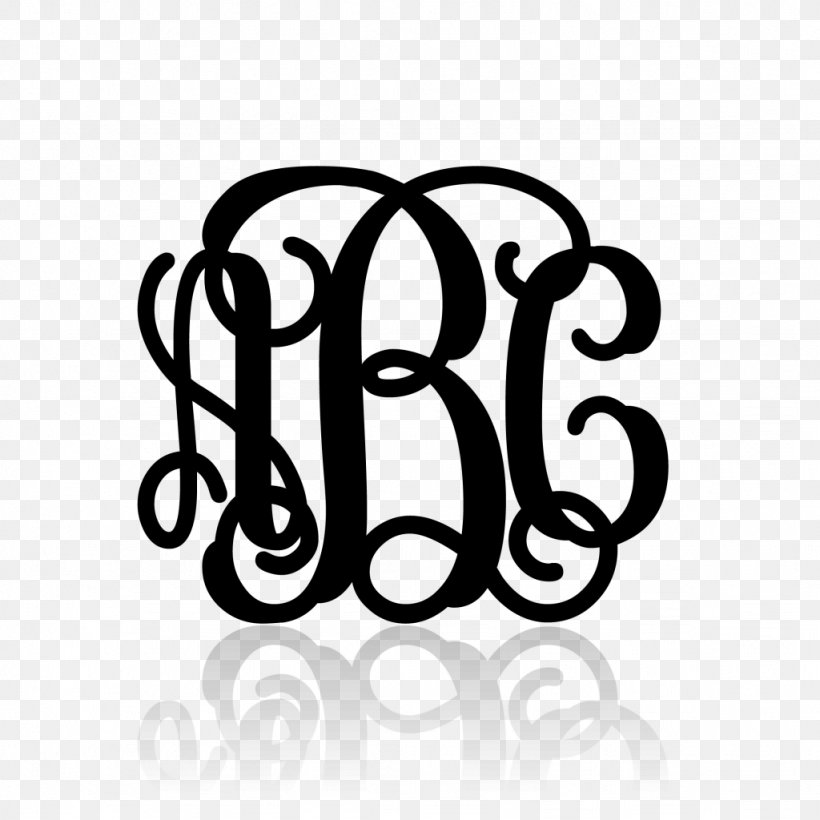 T-shirt Monogram Blue Decal Initial, PNG, 1024x1024px, Tshirt, Area, Black And White, Blanket, Blue Download Free