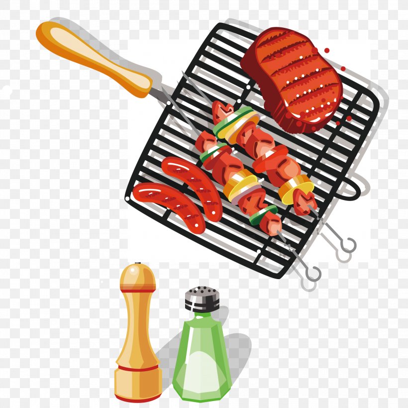 Barbecue Bulgogi Grilling, PNG, 2083x2083px, Barbecue, Bulgogi, Cooking, Creative Market, Cuisine Download Free