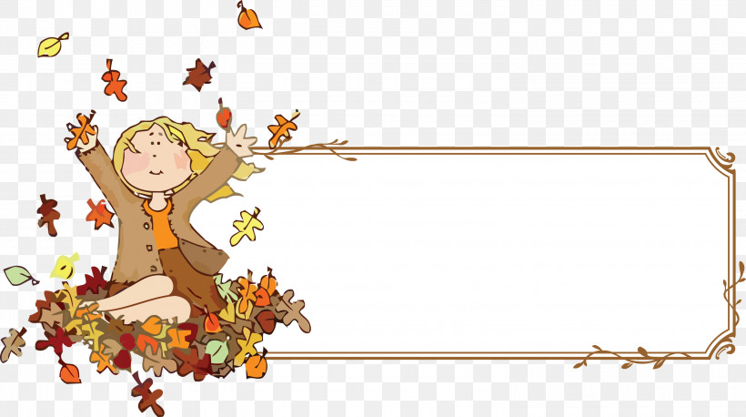 Cute Thanksgiving Banner Thanksgiving Banner, PNG, 3000x1676px, Thanksgiving Banner, Autumn, Autumn Leaf Color, Cartoon, Color Download Free