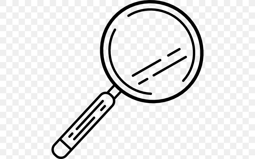 Magnifying Glass Loupe, PNG, 512x512px, Magnifying Glass, Area, Black And White, Brand, Detective Download Free
