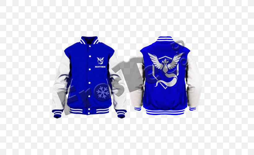 T-shirt Hoodie Letterman Jacket Varsity Team, PNG, 500x500px, Tshirt, Blouson, Blue, Brand, Clothing Download Free