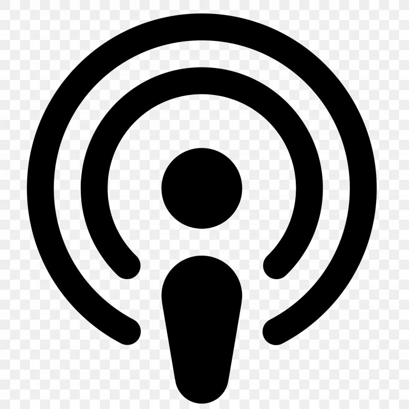 Podcast Download, PNG, 1600x1600px, Podcast, Black And White, Gratis, Internet Radio, Radio Download Free