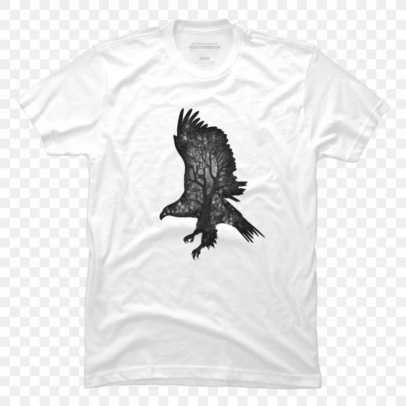 T-shirt Bald Eagle Bird Sleeve, PNG, 1800x1800px, Tshirt, Animal, Bald Eagle, Beak, Bear Download Free