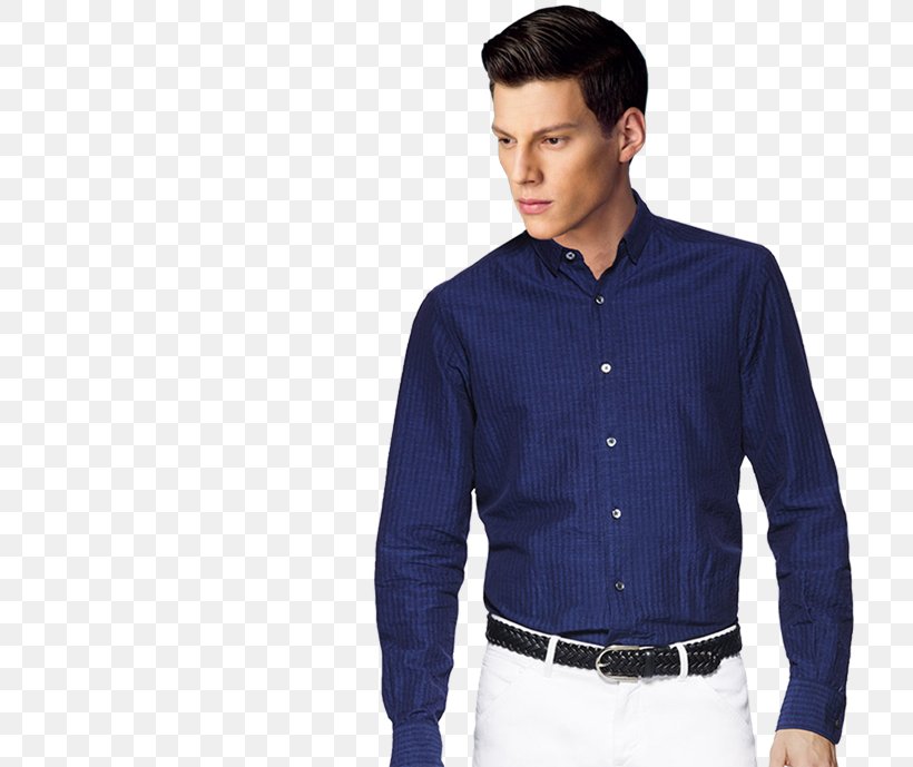Dress Shirt Bespoke Tailoring T-shirt, PNG, 750x689px, Dress Shirt, Bespoke Tailoring, Blue, Button, Clothing Download Free