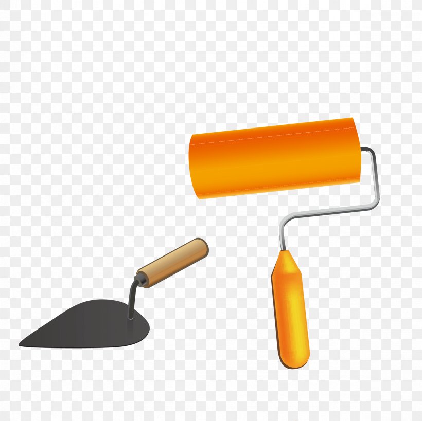 Shovel Architectural Engineering, PNG, 2362x2362px, Shovel, Architectural Engineering, Material, Orange, Paint Download Free