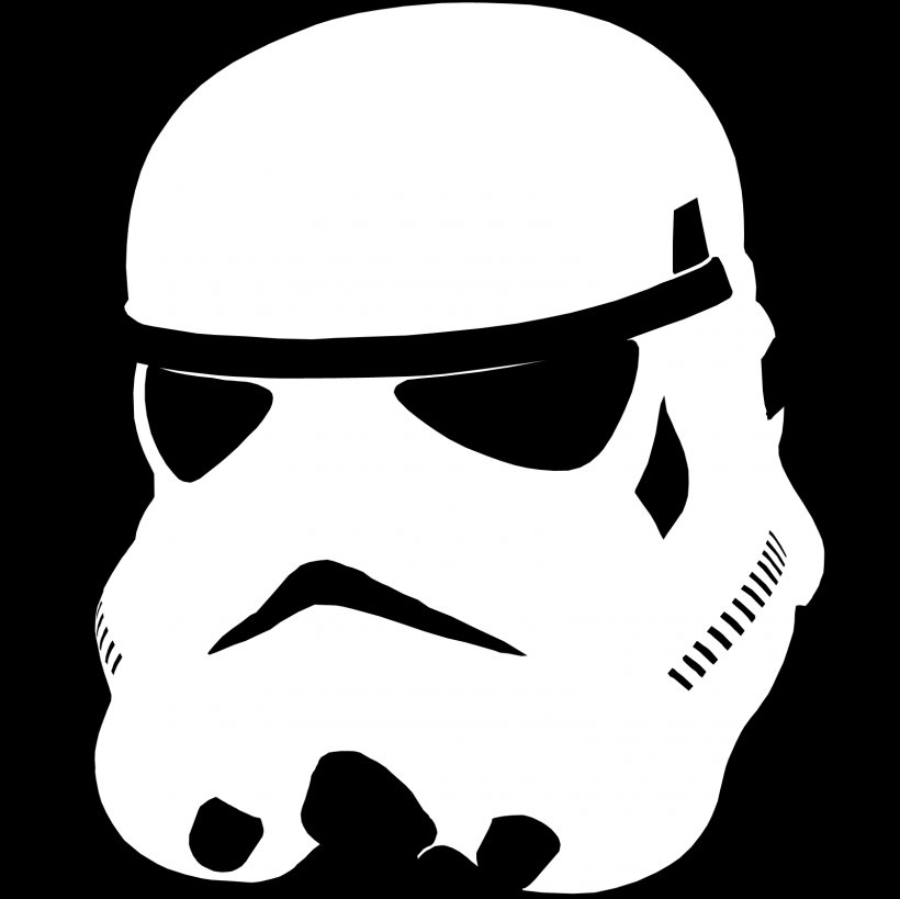 Stormtrooper Anakin Skywalker T-shirt Star Wars Clip Art, PNG, 1600x1600px, Stormtrooper, Anakin Skywalker, Art, Black, Black And White Download Free