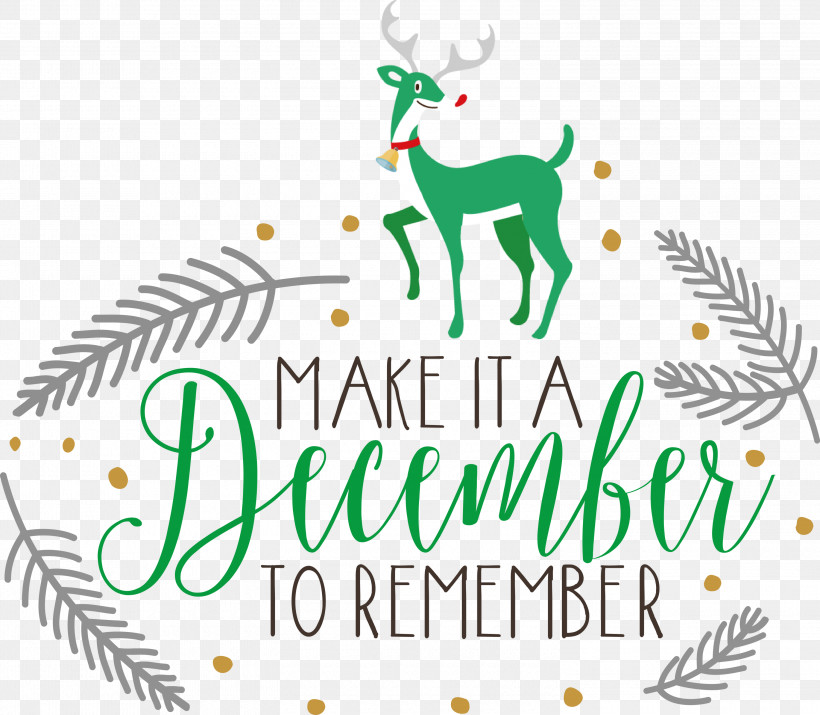 Make It A December December Winter, PNG, 3000x2619px, Make It A December, Biology, December, Deer, Logo Download Free
