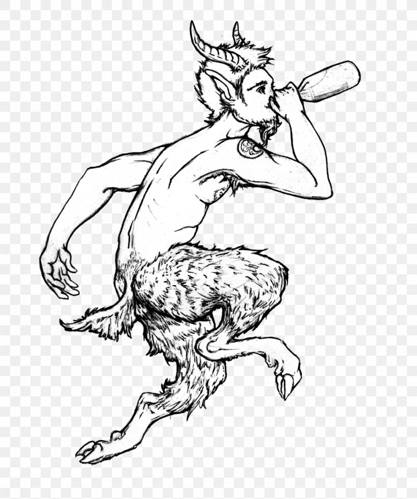 Satyr Faun Greek Mythology Pan Drawing, PNG, 1024x1227px, Satyr, Antiope, Antler, Arm, Art Download Free