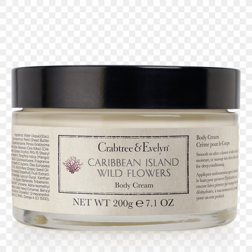 Cream Lotion Crabtree & Evelyn Ultra-Moisturising Hand Therapy Milk, PNG, 1000x1000px, Cream, Crabtree And Evelyn, Crabtree Evelyn, Crema Idratante, Flower Download Free