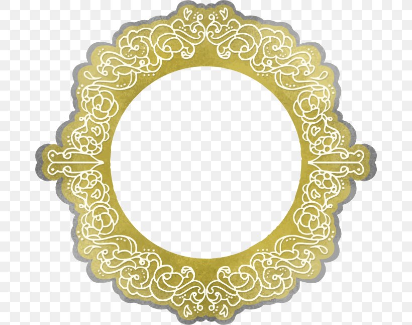 Light Picture Frame Pattern, PNG, 680x646px, Light, Decorative Arts, Gold, Motif, Oval Download Free