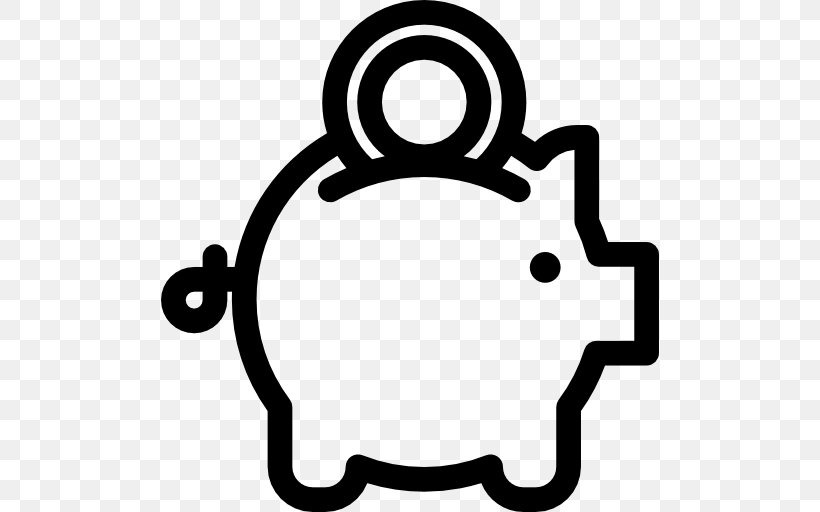 Piggy Bank Money Finance Insurance, PNG, 512x512px, Bank, Black And White, Coin, Credit Card, Equity Release Download Free