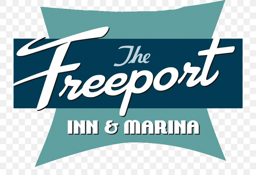 The Freeport Inn And Marina Logo Nautical Mile Brand Banner, PNG, 734x559px, Logo, Advertising, Area, Banner, Brand Download Free