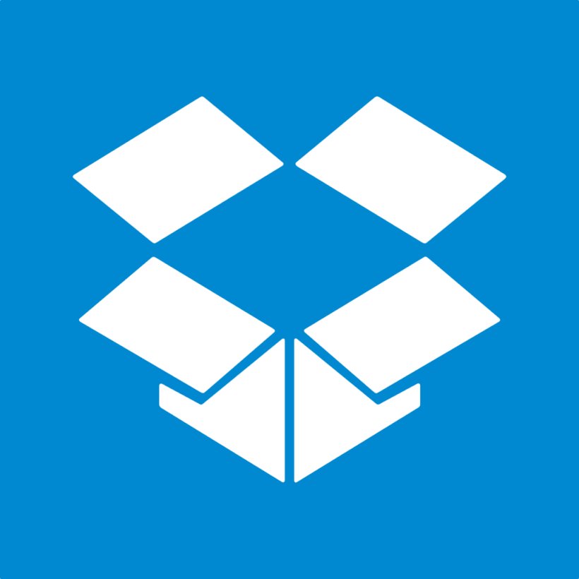 Blue Square Triangle, PNG, 1024x1024px, Dropbox, Area, Azure, Blue, Cloud Storage Download Free