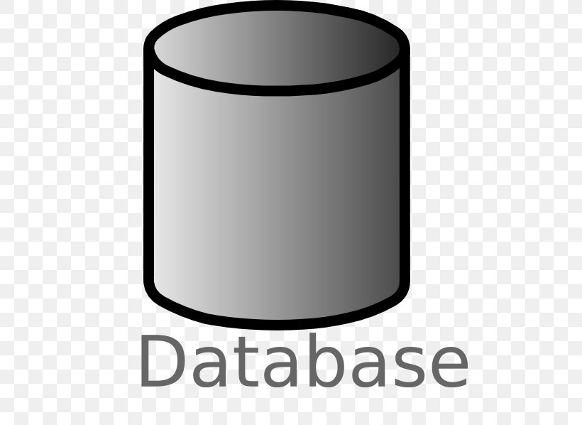 Database Server Clip Art, PNG, 498x598px, Database, Area, Black And White, Computer, Cylinder Download Free