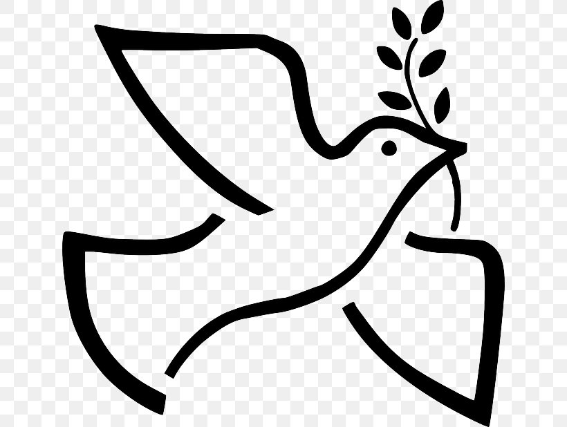 Peace Symbols Doves As Symbols Olive Branch Clip Art, PNG, 640x618px, Peace Symbols, Art, Artwork, Beak, Black Download Free