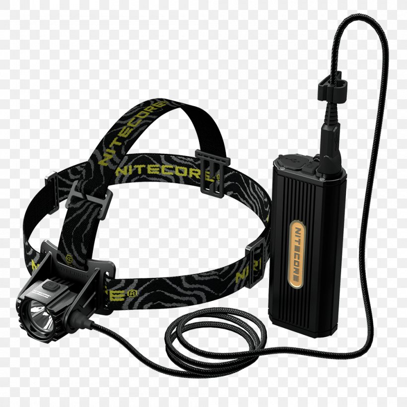 Flashlight Headlamp Nitecore HC30 Light-emitting Diode, PNG, 1000x1000px, Light, Bicycle, Bicycle Lighting, Cable, Communication Accessory Download Free
