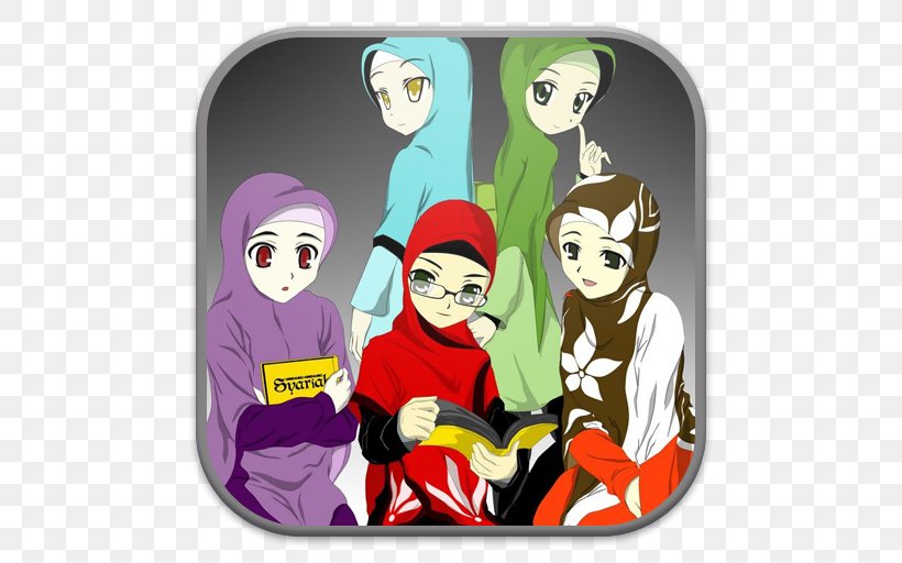 Muslim Cartoon Islam Animator, PNG, 512x512px, Watercolor, Cartoon, Flower, Frame, Heart Download Free