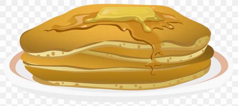 Pancake Breakfast Fast Food Clip Art, PNG, 2400x1074px, Pancake, Breakfast, Cake, Dish, Fast Food Download Free