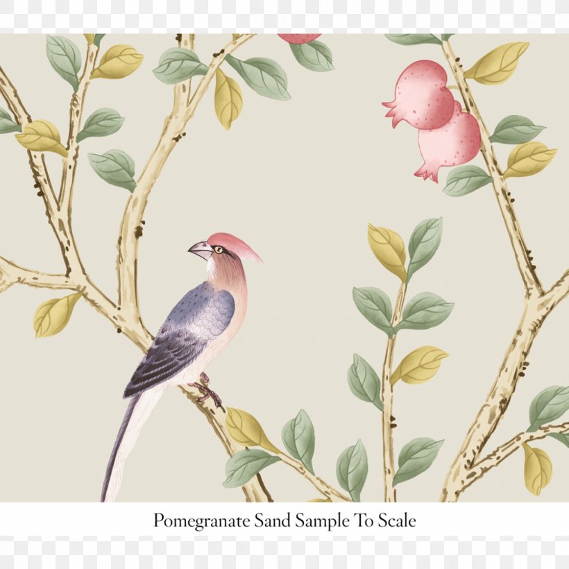 Chinoiserie Mural Wall Wallpaper, PNG, 1200x1200px, Chinoiserie, Bathroom, Beak, Bird, Blossom Download Free