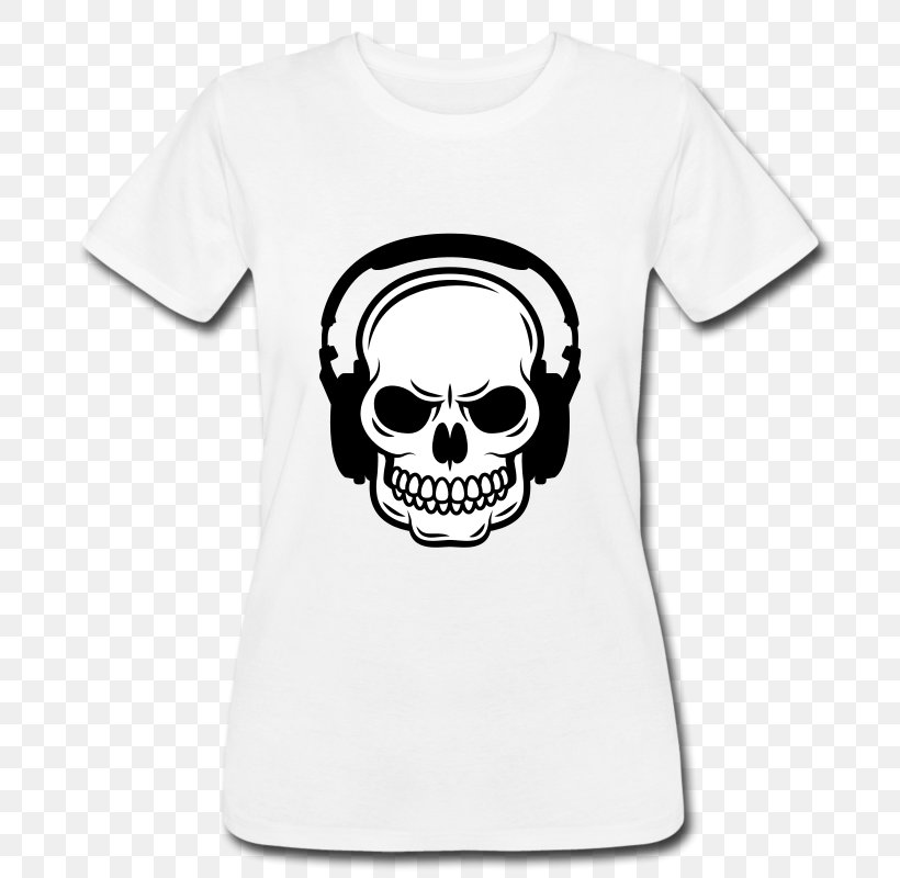 Headphones T-shirt Hoodie Skull Calavera, PNG, 800x800px, Watercolor, Cartoon, Flower, Frame, Heart Download Free
