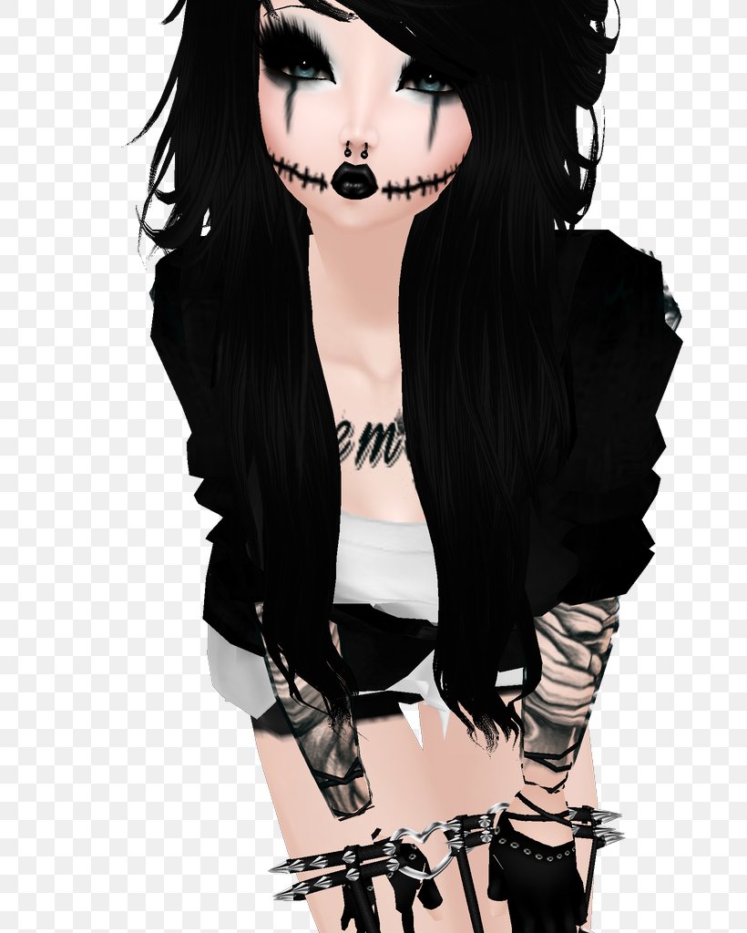 Avatar IMVU Emo Drawing, PNG, 746x1024px, Watercolor, Cartoon, Flower, Frame, Heart Download Free
