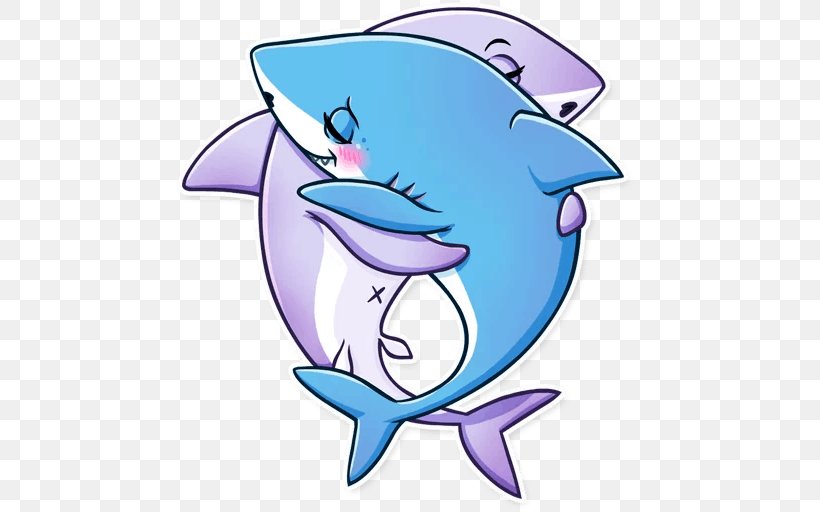 Shark Telegram Sticker Clip Art Fish, PNG, 512x512px, Shark, Artwork, Beak, Dolphin, Fish Download Free