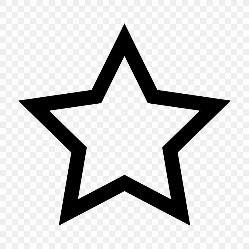 Star Symbol Clip Art, PNG, 1600x1600px, Star, Area, Black And White, Nautical Star, Outline Download Free