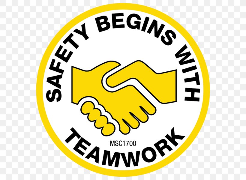 Safety Begins With Teamwork Clip Art Accuform MGNF524XV 10