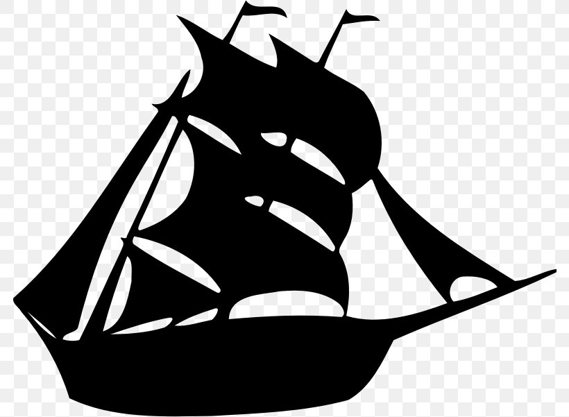 Sailing Ship Boat Clip Art, PNG, 784x601px, Ship, Artwork, Black, Black And White, Boat Download Free