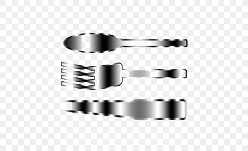 Silver Spoon, PNG, 500x500px, Silver Spoon, Black And White, Cylinder, Hardware Accessory, Material Download Free