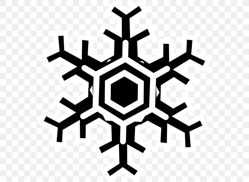 Snowflake Clip Art, PNG, 570x598px, Snowflake, Black And White, Diagram, Monochrome Photography, Silhouette Download Free
