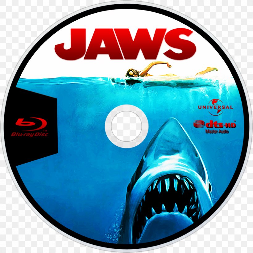 Compact Disc Blu-ray Disc Film Poster Jaws, PNG, 1000x1000px, Compact Disc, Bluray Disc, Brand, Cover Art, Dvd Download Free
