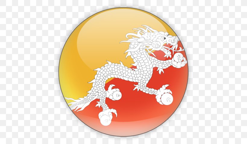 Flag Of Bhutan Vector Graphics Clip Art, PNG, 640x480px, Bhutan, Cartoon, Dragon, Druk, Fictional Character Download Free
