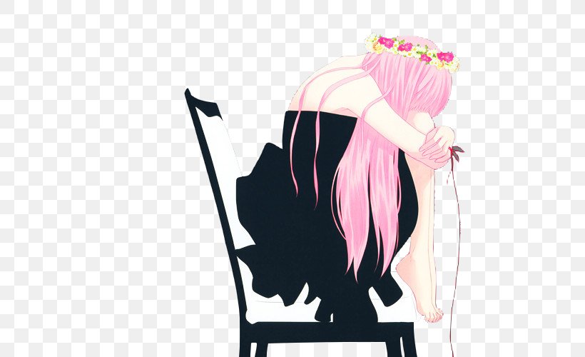 Megurine Luka Just Be Friends -MIKUNOPOLIS In LOS ANGELES Live- Vocaloid Kagamine Rin/Len, PNG, 500x500px, Watercolor, Cartoon, Flower, Frame, Heart Download Free