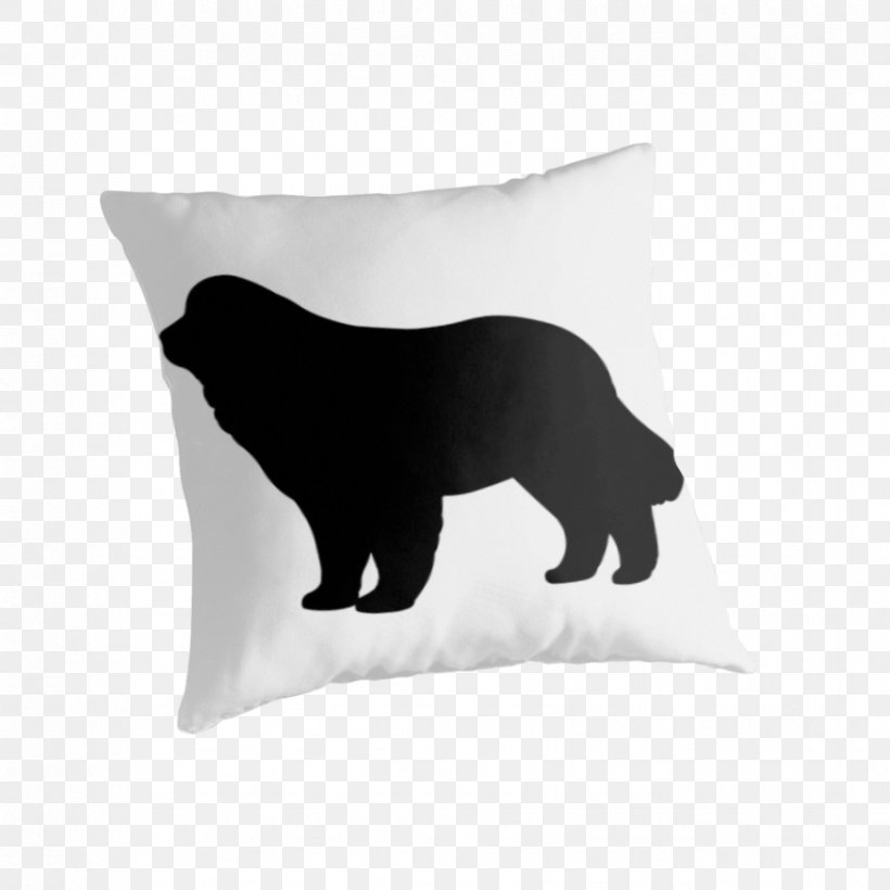 Newfoundland Dog Throw Pillows Cushion Puppy, PNG, 875x875px, Newfoundland Dog, Art, Artist, Black, Carnivoran Download Free