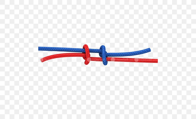 Overhand Knot Fisherman's Knot Rope USMLE Step 3, PNG, 500x500px, Knot, Electric Blue, For Loop, Hardware Accessory, Necktie Download Free
