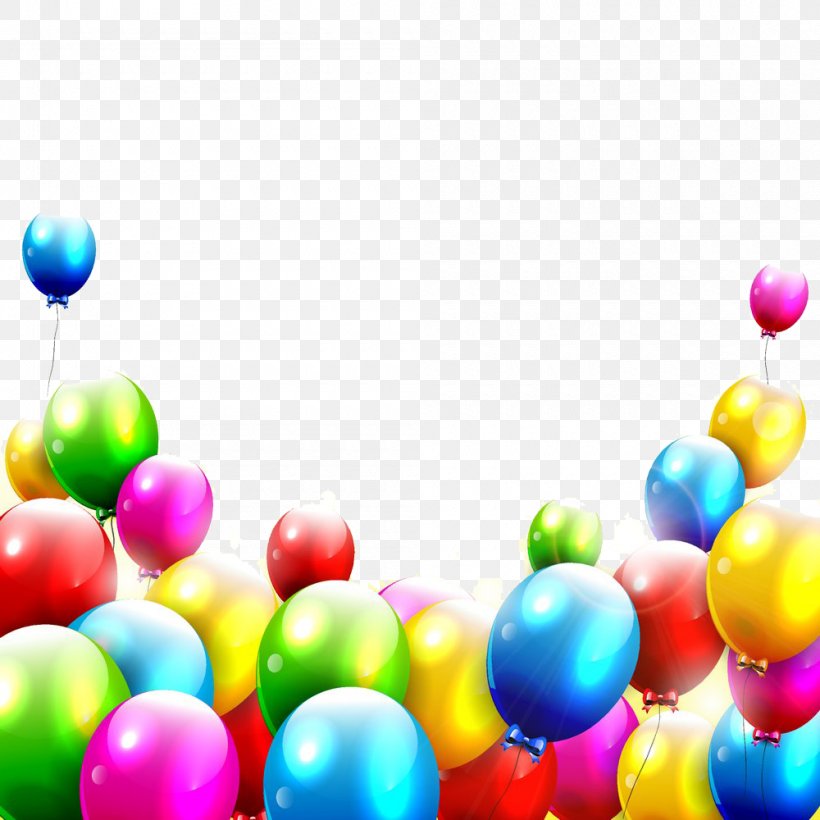 Birthday Balloon Color Illustration, PNG, 1000x1000px, Birthday, Balloon, Color, Fotolia, Greeting Card Download Free