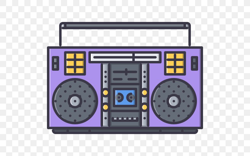 Boombox Psd, PNG, 512x512px, Boombox, Electronics, Hardware, Media Player, Purple Download Free