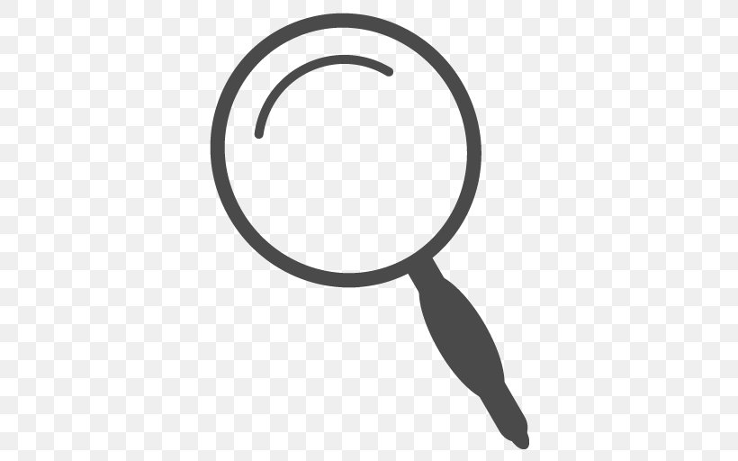 Magnifying Glass Line White Clip Art, PNG, 512x512px, Glass, Black And White, Body Jewellery, Body Jewelry, Jewellery Download Free