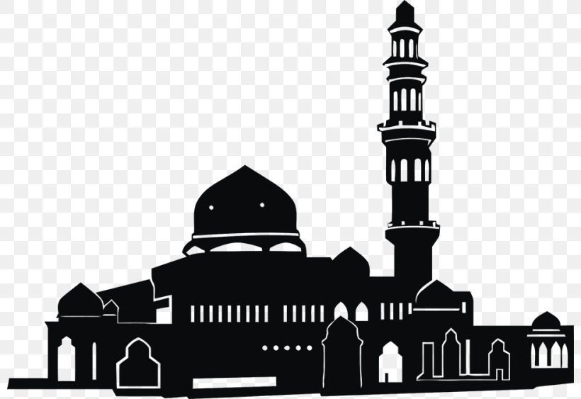 Mosque Clip Art, PNG, 800x563px, Mosque, Black And White, Brand, Building, Facade Download Free