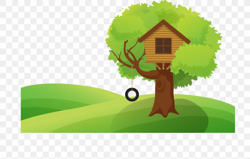 Tree House Illustration, PNG, 2675x1712px, Tree House, Brand, Cartoon, Child, Energy Download Free
