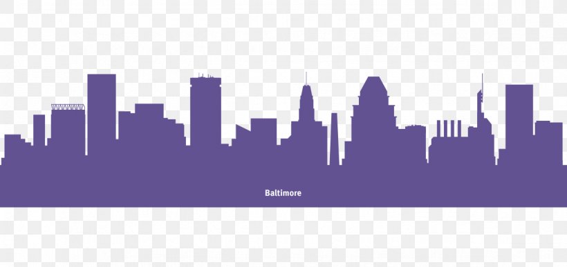 Baltimore Skyline Silhouette, PNG, 1174x555px, Baltimore, Building, City, Cityscape, Decal Download Free