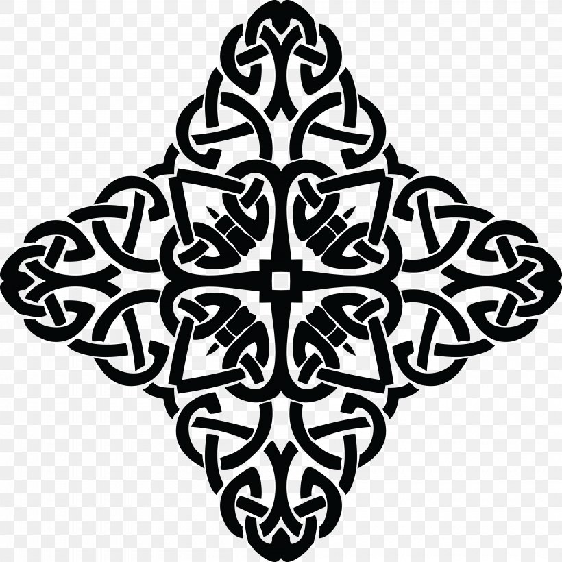 Line Art Celtic Knot Ornament, PNG, 4000x4000px, Line Art, Art, Art Museum, Black And White, Celtic Knot Download Free