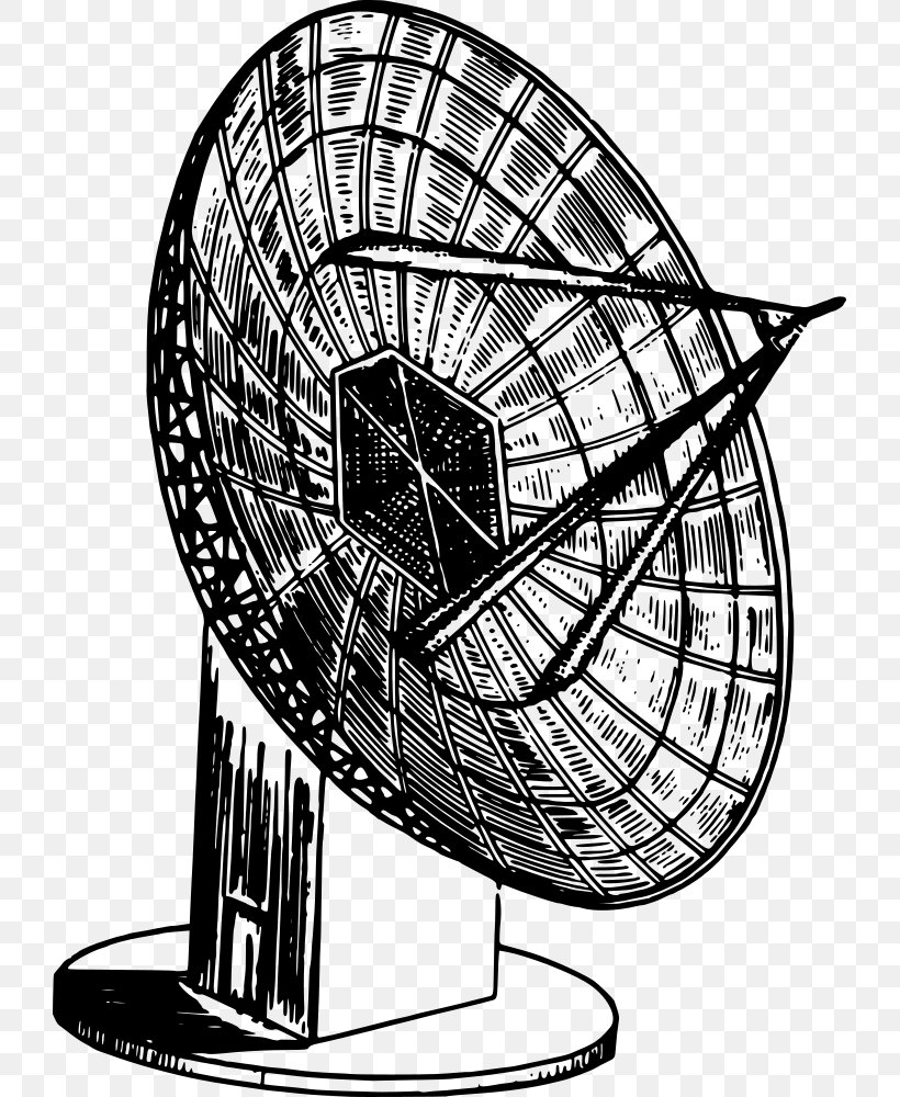 Radio Telescope Black And White, PNG, 723x1000px, Radio Telescope, Aerials, Antique Radio, Black And White, Drawing Download Free