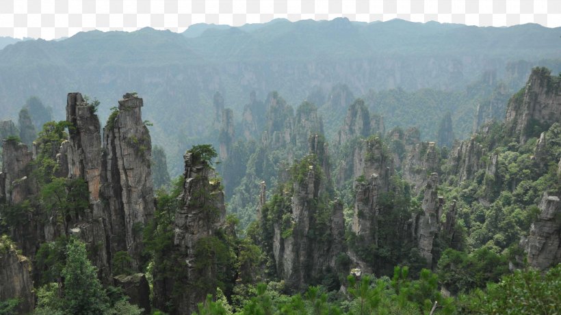Zhangjiajie National Forest Park Tianzishanzhen Lishuya Wuwangpo Tourism, PNG, 1920x1080px, Zhangjiajie National Forest Park, Biome, Building, China, Ecosystem Download Free