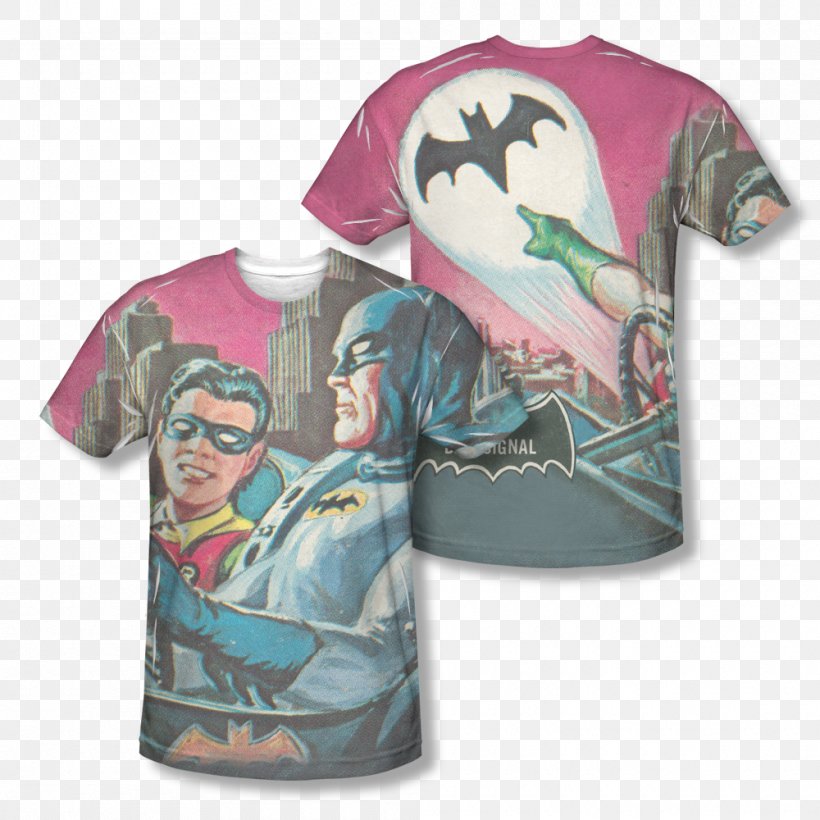 T-shirt Batman Batcave Robin Superman, PNG, 1000x1000px, Tshirt, Batcave, Batman, Batsignal, Brand Download Free