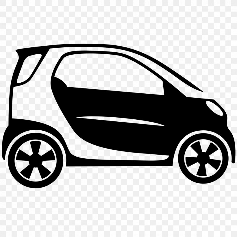 Car Smart Fortwo Smart Forfour Vehicle, PNG, 1200x1200px, Car, Automotive Design, Automotive Exterior, Black And White, Brand Download Free