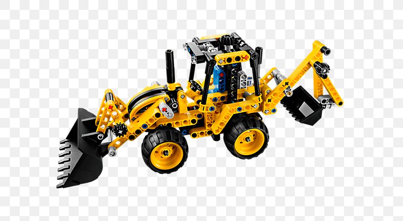 Lego Technic Amazon.com Lego Minifigure Toy, PNG, 600x450px, Lego Technic, Amazoncom, Backhoe, Backhoe Loader, Bricklink Download Free
