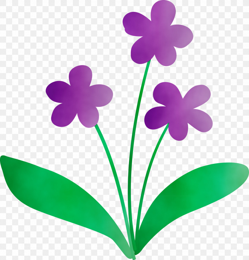 Plant Stem Flower Leaf Petal Herbaceous Plant, PNG, 2880x3000px, Violet Flower, Biology, Flower, Green, Herbaceous Plant Download Free