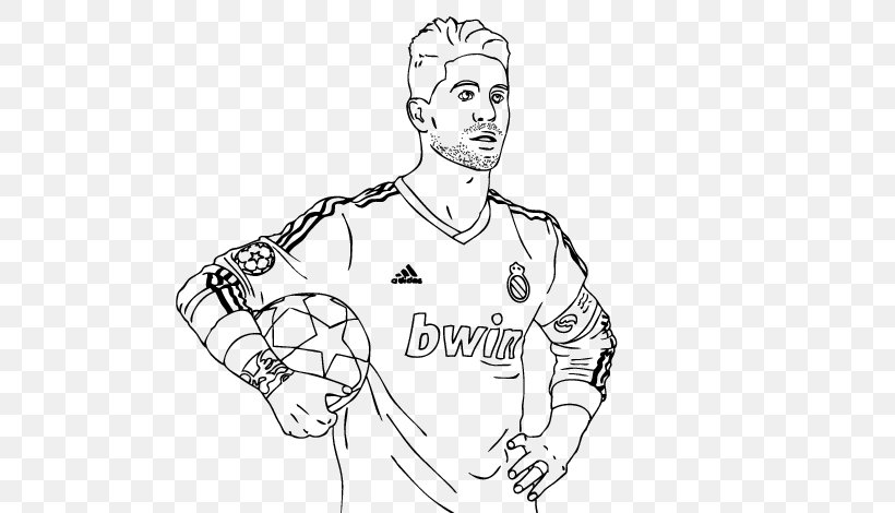 Real Madrid C.F. Coloring Book Football Player Manchester United F.C., PNG, 600x470px, Watercolor, Cartoon, Flower, Frame, Heart Download Free